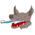 Dog Toothbrush Royalty Free Stock Photo
