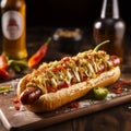 Fiery Fusion: A Spicy Hot Dog With A Twist