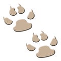 Dog tracks Royalty Free Stock Photo