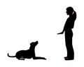 Dog training (obedience) Royalty Free Stock Photo