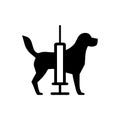 Dog vaccination icon Royalty Free Stock Photo