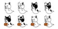Dog vector french bulldog Halloween pumpkin spooky icon puppy cartoon character japan ghost pet logo symbol illustration doodle de