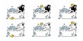 Dog vector french bulldog icon shower bath rubber duck soap shampoo pet puppy cartoon character symbol illustration animal doodle Royalty Free Stock Photo