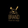 Dog vector logo design