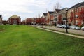 Dog walking area in a residential neighborhood Royalty Free Stock Photo