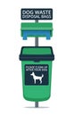 Dog waste bin and disposal bags