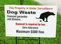 Dog Waste Removal Sign