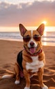 Dog Wearing Sunglasses created with Generative AI