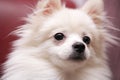 Dog, white Pomeranian