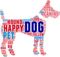 Dog Word Cloud Royalty Free Stock Photo