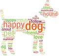 Dog Word Cloud Royalty Free Stock Photo