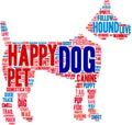 Dog Word Cloud Royalty Free Stock Photo