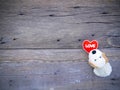 Dog year 2018 valentine abstract background with wood texture