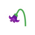 Dogbane flower icon. Simple color vector elements of botanicals icons for ui and ux, website or mobile application