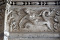 Doge ducal palace venice capital of column wayside sculpture detail