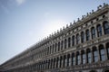 doge's cathedral in venice, sant marc squere fasade in summer day Royalty Free Stock Photo