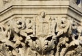 Doge's Palace beautiful capital with religious scene: Creation o Royalty Free Stock Photo