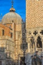 The Doge`s Palace and Cathedral of San Marco, Venice, Italy Royalty Free Stock Photo