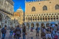 The Doge`s Palace and Cathedral of San Marco, Venice, Italy Royalty Free Stock Photo