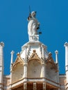 Doge`s Palace detail, Venice, Italy. Famous Palazzo Ducale is one of the top landmarks of Venice Royalty Free Stock Photo