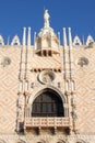 Doge`s Palace detail in Venice Royalty Free Stock Photo