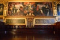 Interior The Doge`s Apartments in the Doge Palace Venice Italy Royalty Free Stock Photo