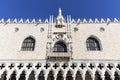 Doge`s Palace Palazzo Ducale on Piazza San Marco, facade, Venice, Italy. Royalty Free Stock Photo