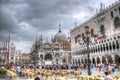 Doge's Palace and Piazza San Marco, Venice, Italy (HDR) Royalty Free Stock Photo