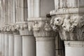 Doge`s Palace in Venice, architectural detail capital. Royalty Free Stock Photo
