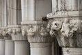 Doge`s Palace in Venice, architectural detail capital. Royalty Free Stock Photo