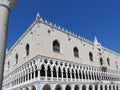 Doge`s Palace, Venice, Italy, and architectural elements Royalty Free Stock Photo