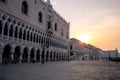 Doge`s Palace Venice at Sunrise