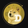 Dogecoin crypto currency digital payment system blockchain concept