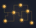 Dogecoin cryptocurrency technology style background