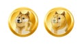 Dogecoin DOGE cryptocurrency Royalty Free Stock Photo