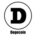 Dogecoin icon, simple style