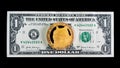 Dogecoin on one dollar banknote