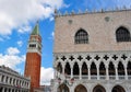 Doges palace and Campanile on St. Mark`s square in Venice, Italy Royalty Free Stock Photo