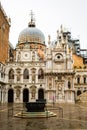 Doges palace courtyard building, Venice Royalty Free Stock Photo