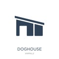 doghouse icon in trendy design style. doghouse icon isolated on white background. doghouse vector icon simple and modern flat