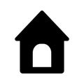 Doghouse icon. Vector illustration style is a flat iconic doghouse symbol Royalty Free Stock Photo