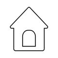 Doghouse icon. Vector illustration style is a flat iconic doghouse symbol. Royalty Free Stock Photo