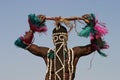 Dogon dancer greeting