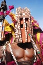Dogon ritual dance with masks Royalty Free Stock Photo