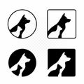 Dogs and cats sign symbol icon