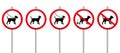 Dogs On Leads Muzzle Dirt Mandatory Sign