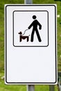 Only dogs on a leash Royalty Free Stock Photo