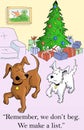 The dogs make a list for presents