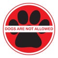 Dogs are not allowed Royalty Free Stock Photo