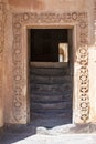 Dogubayazit, Turkey, Middle East, Ishak Pasha Palace, door, mosque, stairs, decorations, architecture, ancient, frame, floral